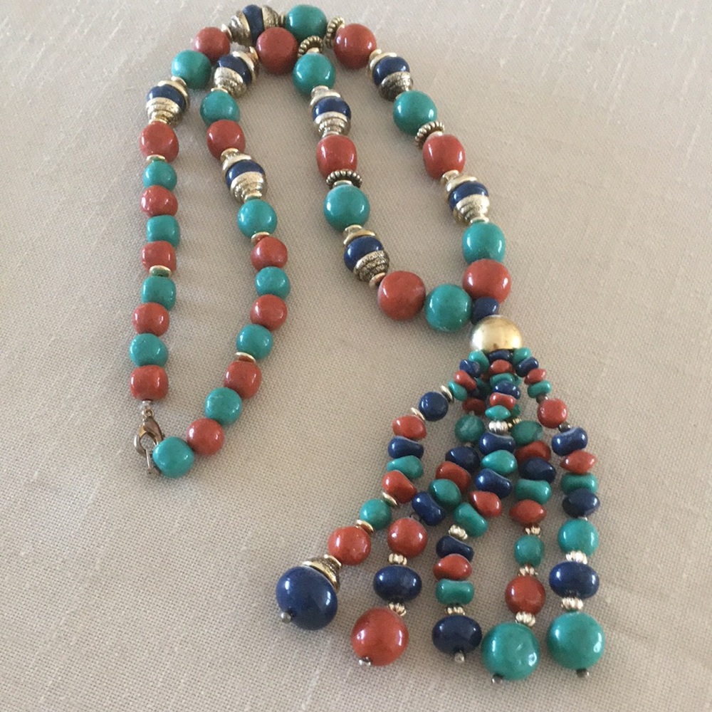Vintage Necklace Multicolored